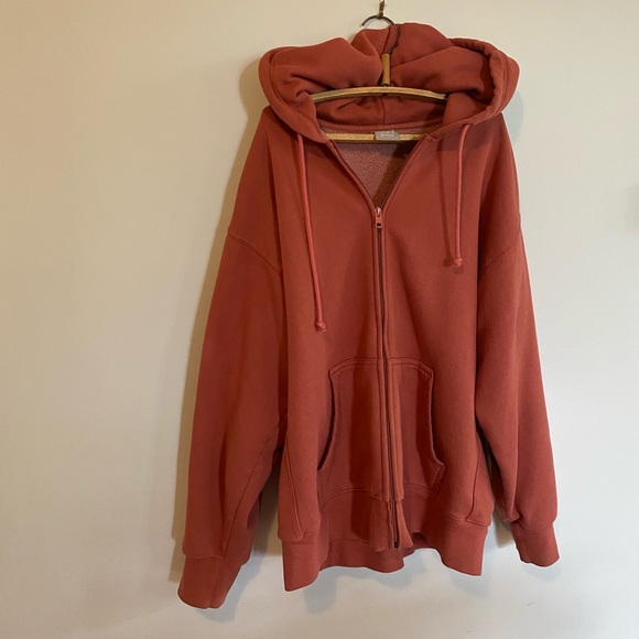 Aritzia TNA cozy fleece boyfriend hoodie size small - Picture 1 of 8